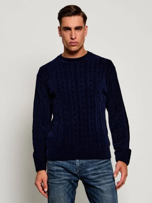 BOSS ORANGE Sweter Ketrecio | Loose fit granatowy