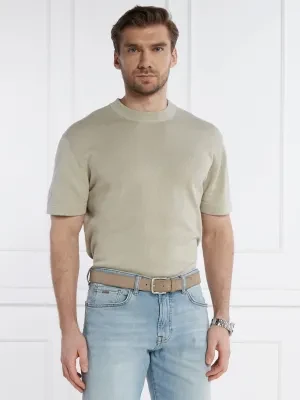 BOSS ORANGE Sweter Kruccio | Regular Fit | z dodatkiem lnu