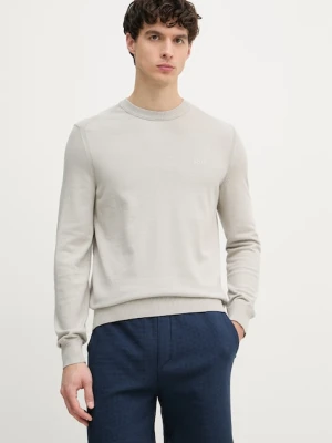 BOSS Orange sweter męski z bawełną Asac_C beżowy