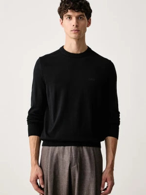 BOSS Orange sweter męski z wełną Avac_C-1 czarny