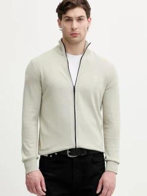 BOSS Orange sweter rozpinany męski z bawełną Kanozip_S
