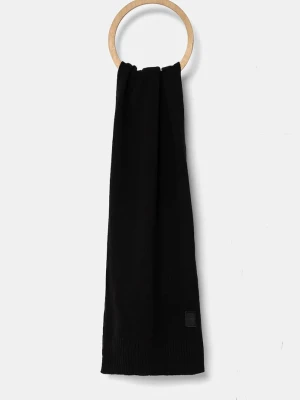 BOSS Orange szalik wełniany Akaio_R_Scarf czarny