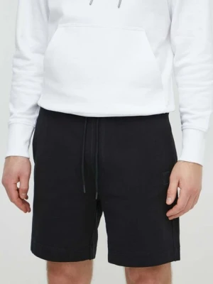 BOSS Orange szorty bawełniane kolor czarny melanżowe 50511726