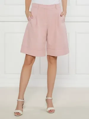 BOSS ORANGE Szorty C_Tanseo | Regular Fit | z dodatkiem lnu