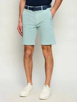 BOSS ORANGE Szorty chino | Slim Fit błękitny