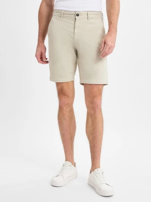 BOSS Orange Szorty - Chino Slim Mężczyźni Bawełna beżowy jednolity,