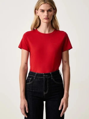 BOSS Orange T-shirt basic damski bawełniany C Esogo 1 czerwony