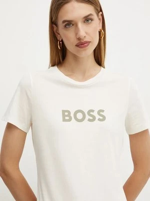 Zdjęcie produktu Boss Orange t-shirt bawełniany BOSS ORANGE damski kolor biały 50501139