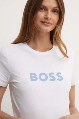 Boss Orange t-shirt bawełniany BOSS ORANGE damski kolor biały