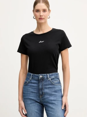 BOSS Orange T-shirt damski bawełniany C Elove embro czarny