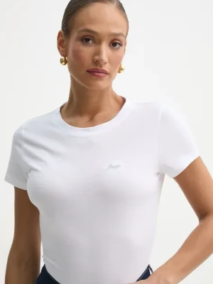 BOSS Orange t-shirt bawełniany damski kolor biały 50536628