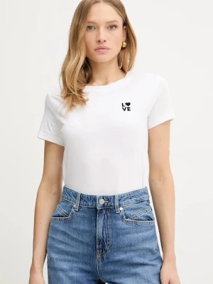 BOSS Orange t-shirt bawełniany damski kolor biały 50545288