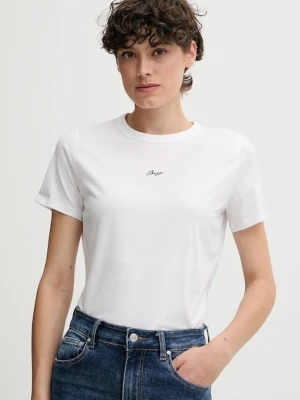BOSS Orange t-shirt bawełniany damski kolor biały 50547547