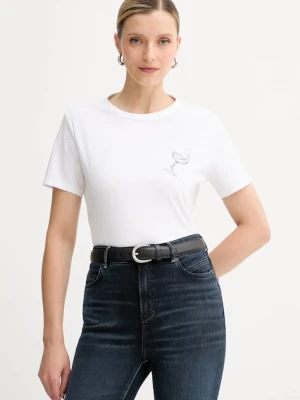 BOSS Orange t-shirt bawełniany damski kolor biały 50549192
