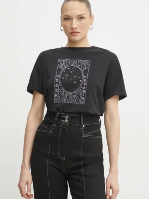 BOSS Orange t-shirt bawełniany damski kolor czarny 50535106