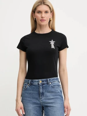 BOSS Orange t-shirt bawełniany damski kolor czarny 50545287