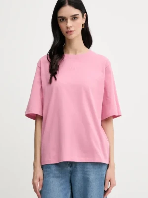 BOSS Orange t-shirt bawełniany damski kolor fioletowy 50523256