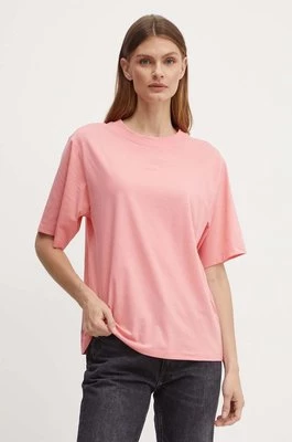 Boss Orange t-shirt bawełniany damski kolor różowy 50523256