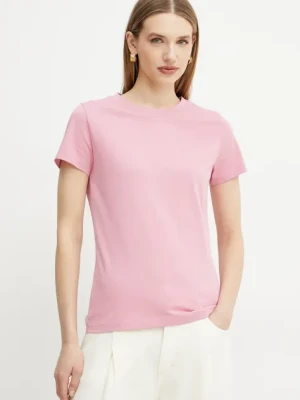 BOSS Orange t-shirt bawełniany kolor fioletowy 50506973