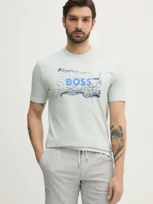 BOSS Orange t-shirt bawełniany męski z nadrukiem 50539186