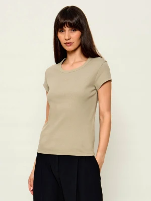 BOSS ORANGE T-shirt C_Ecute | Slim Fit beżowy