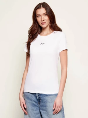BOSS ORANGE T-shirt C_Elove_embro | Slim Fit biały