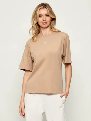 BOSS ORANGE T-shirt C_Enis | Loose fit beżowy
