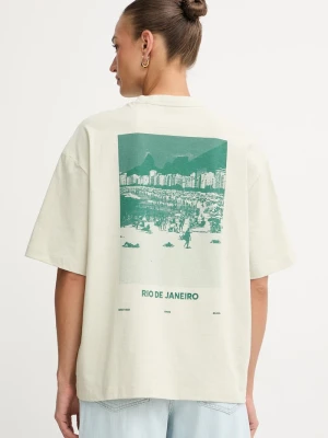 BOSS Orange t-shirt damski bawełniany C Eboys 2 zielony