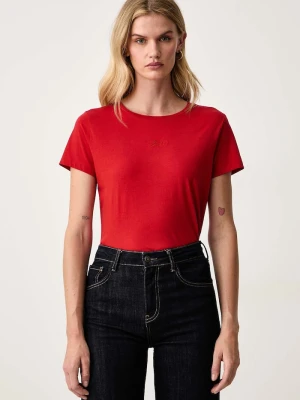 BOSS Orange T-shirt damski bawełniany C Elove embro czerwony