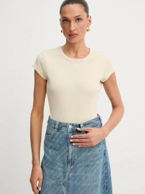 Zdjęcie produktu BOSS Orange t-shirt damski kolor beżowy odkryte plecy 50536871