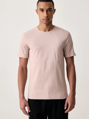 BOSS Orange T-shirt męski bawełniany Tales różowy