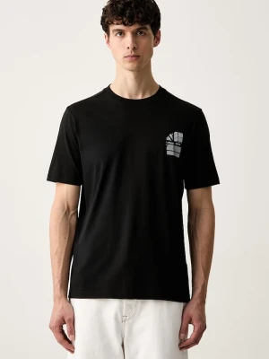 BOSS Orange T-shirt męski bawełniany Te_Blueprint czarny