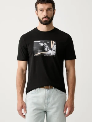 BOSS Orange T-shirt męski bawełniany Te_Motors czarny