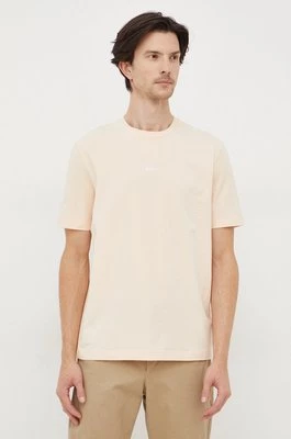 BOSS t-shirt BOSS ORANGE męski kolor pomarańczowy gładki 50473278