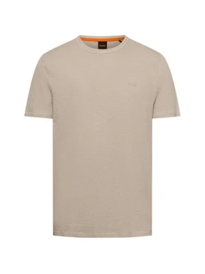 BOSS Orange T-shirt męski Mężczyźni Bawełna beżowy marmurkowy,