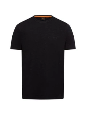 BOSS Orange T-shirt męski Mężczyźni Bawełna czarny marmurkowy,