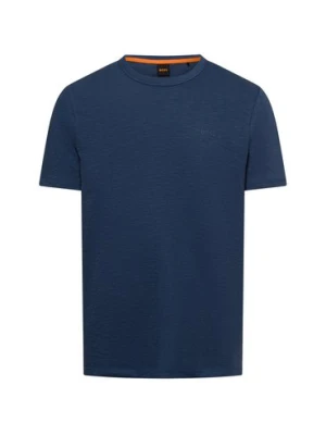 BOSS Orange T-shirt męski Mężczyźni Bawełna niebieski marmurkowy,