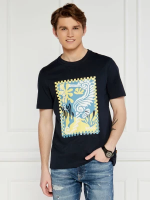 BOSS ORANGE T-shirt | Regular Fit granatowy