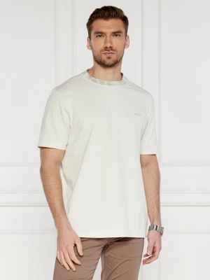 BOSS ORANGE T-shirt | Relaxed fit beżowy