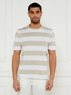 BOSS ORANGE T-shirt TalesStripe | Relaxed fit beżowy