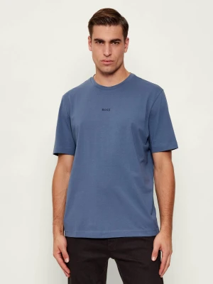 BOSS ORANGE T-shirt TChup | Relaxed fit niebieski