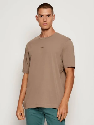 BOSS ORANGE T-shirt TChup | Relaxed fit beżowy