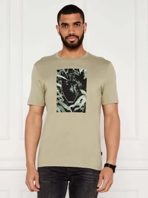 BOSS ORANGE T-shirt Te_Animali | Regular Fit zielony