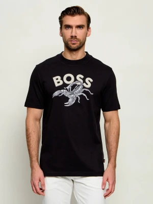 BOSS ORANGE T-shirt Te_Bossfish | Regular Fit czarny