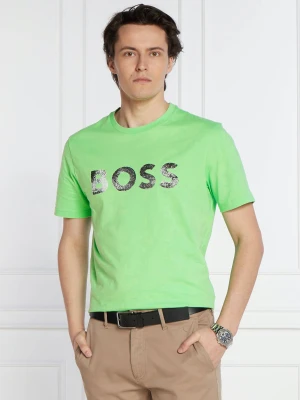 BOSS ORANGE T-shirt Te_Bossocean | Regular Fit zielony