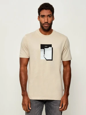 BOSS ORANGE T-shirt Te_brokenic | Regular Fit beżowy