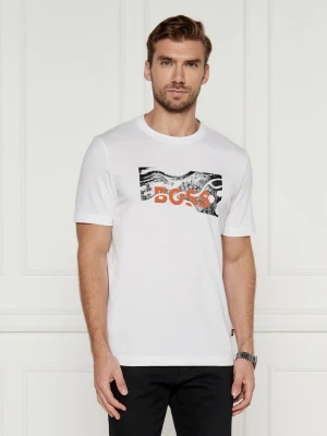 BOSS ORANGE T-shirt TE_BUILDING | Regular Fit biały