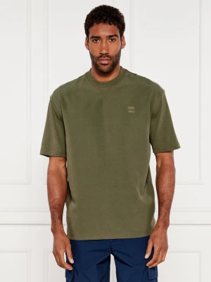 BOSS ORANGE T-shirt Te_cell | Relaxed fit zielony