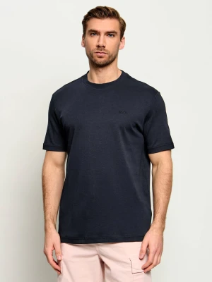 BOSS ORANGE T-shirt Te_interlock | Regular Fit granatowy