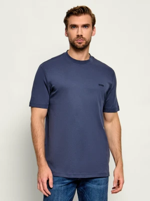 BOSS ORANGE T-shirt Te_interlock | Regular Fit granatowy